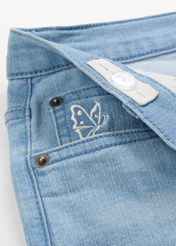 Wide Leg Jeans med medelhög midja, bonprix