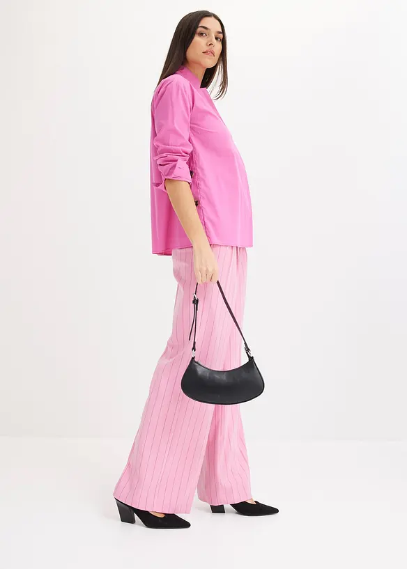Tunika i poplin med knappar, bonprix