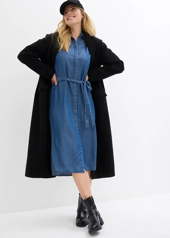Jeansklänning i lyocell, bonprix