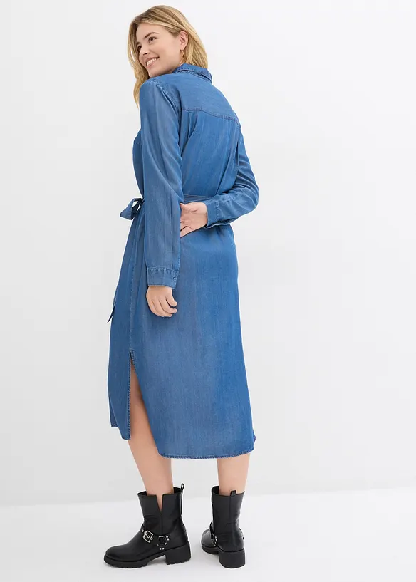 Jeansklänning i lyocell, bonprix