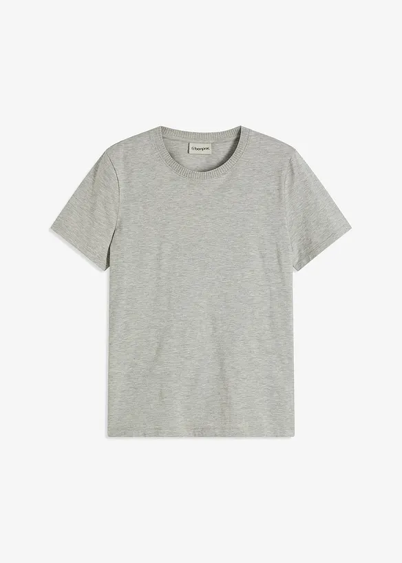 Topp med stickad mudd och glittrande garn, bonprix