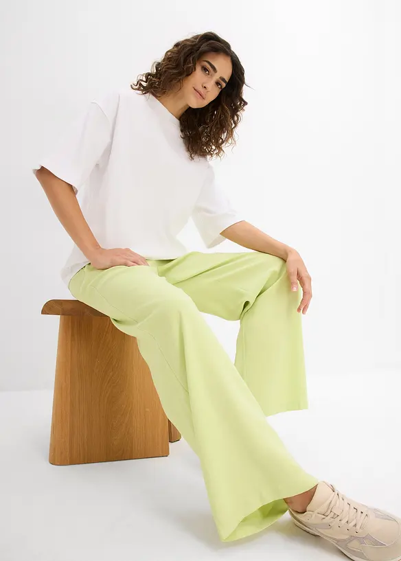 Oversizetopp av tjock jersey i ekologisk bomull, bonprix