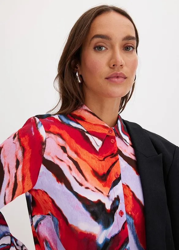 Mönstrad blus, bonprix