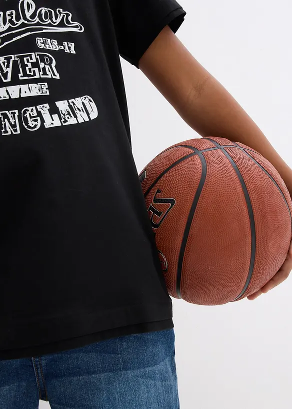 T-shirt för barn (2-pack) i ekologisk bomull, bonprix
