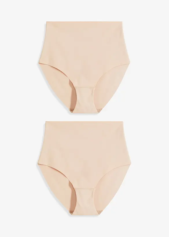 Sömlös trosa med lätt formande effekt (2-pack), bonprix