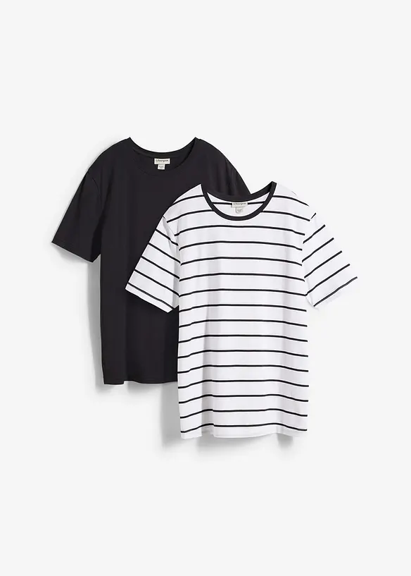 T-shirt i ekologisk bomull (2-pack), bonprix