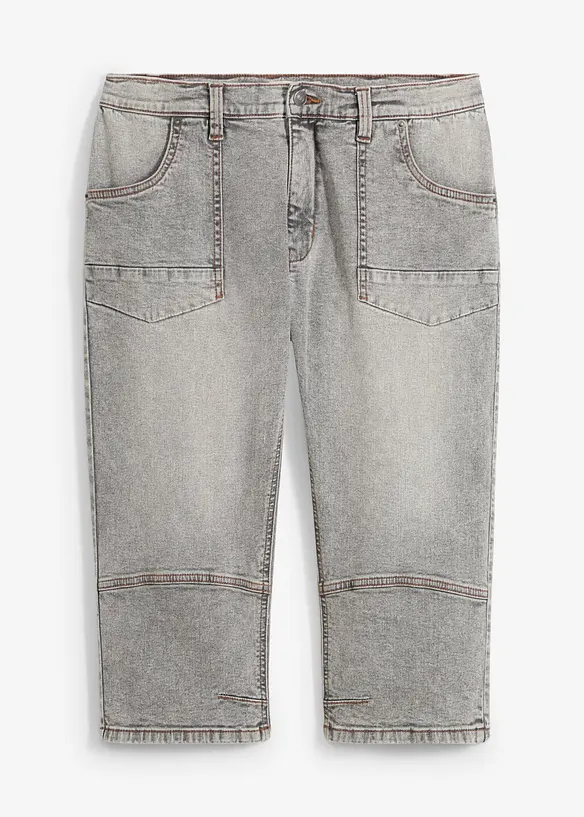Regular Fit 3/4-Jeans, Straight, bonprix