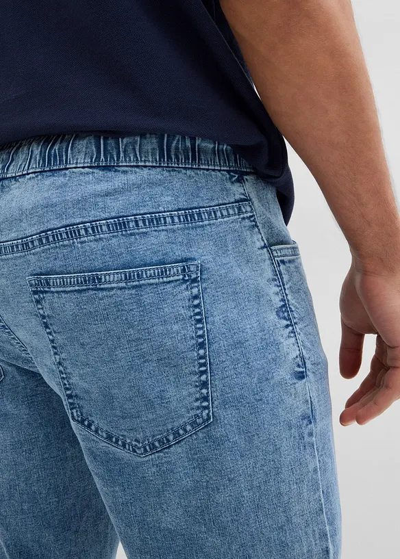 Tunna dra på-jeans, Relaxed Fit, Straight, bonprix