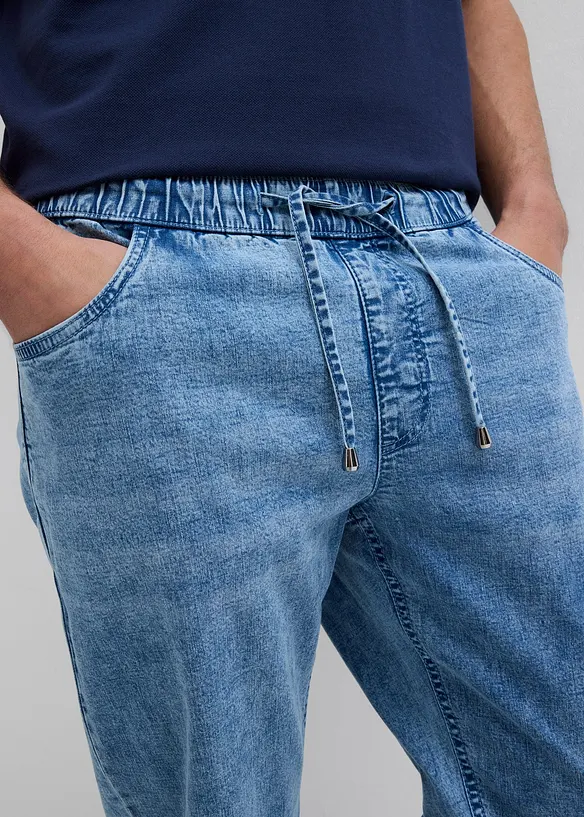 Tunna dra på-jeans, Relaxed Fit, Straight, bonprix