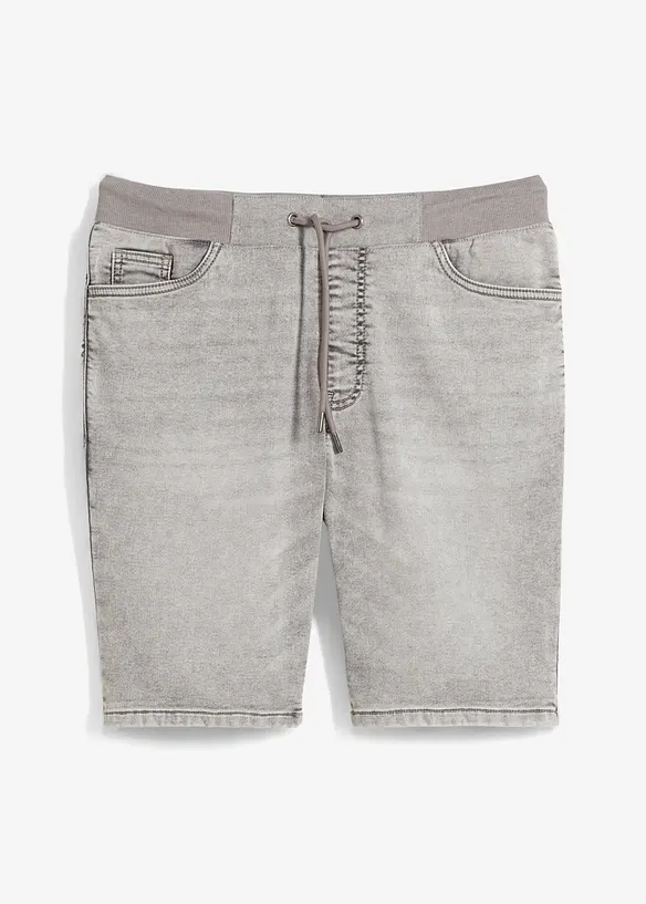 Jeansbermudas i dra på-modell, Regular Fit, bonprix