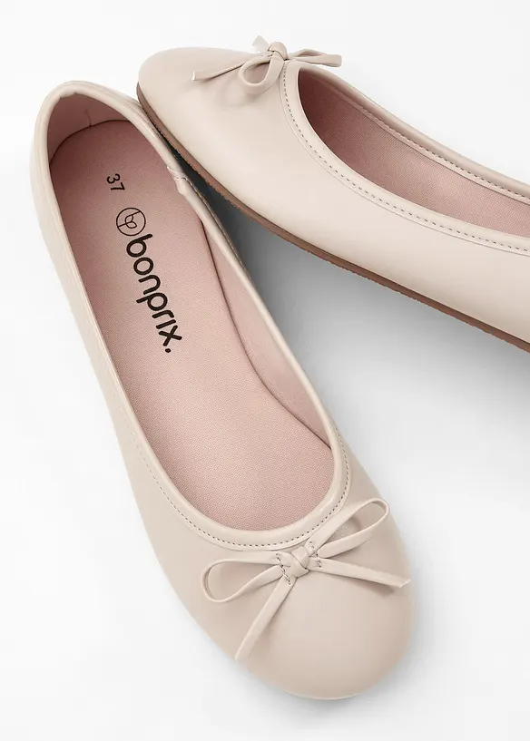 Ballerinaskor med rosett, bonprix