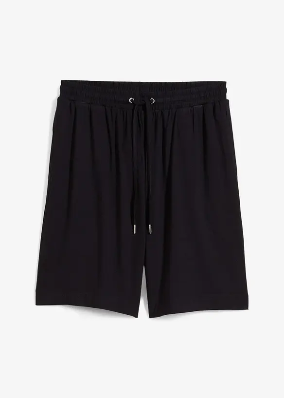 Jerseybermudas av viskos med mjukt fall, bonprix