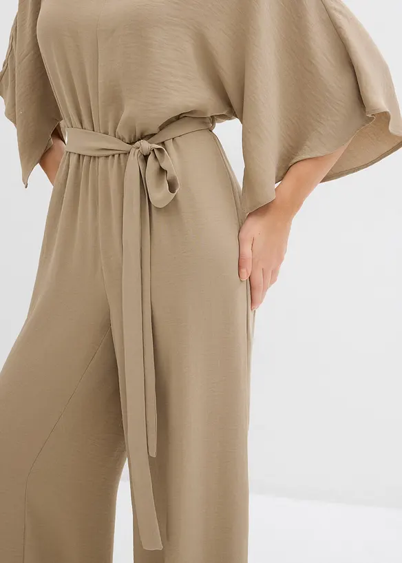 Jumpsuit med knytband, bonprix