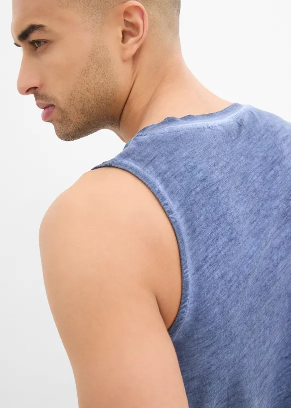 Linne med tvättad look, bonprix