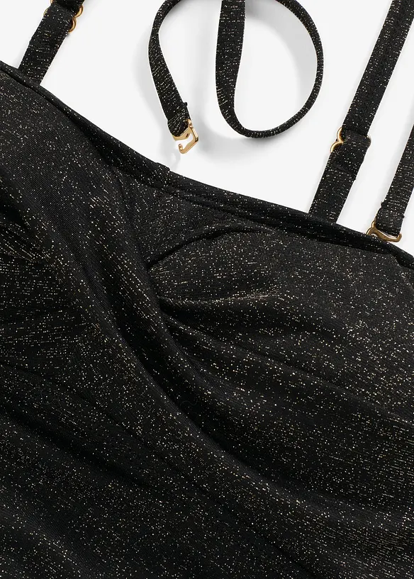 Tankini (2 delar) med glittertrådar, bonprix