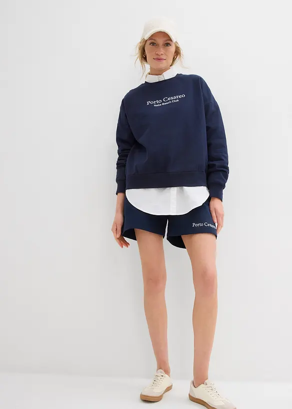 Oversizesweatshirt med broderi, bonprix