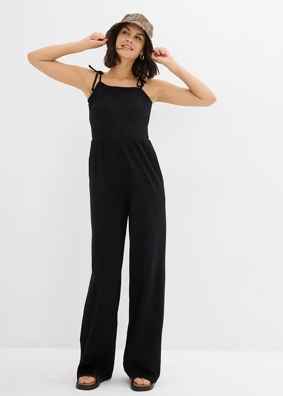 Jerseyjumpsuit med smala axelband, bonprix