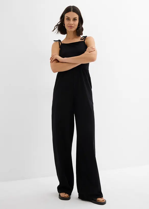 Jerseyjumpsuit med smala axelband, bonprix