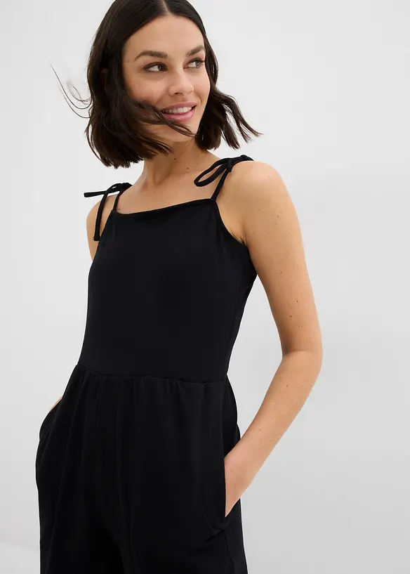 Jerseyjumpsuit med smala axelband, bonprix