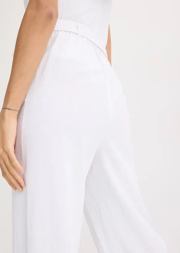 Jumpsuit i jersey av linnemix, bonprix