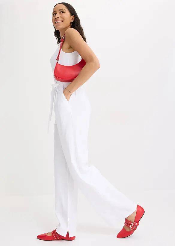 Jumpsuit i jersey av linnemix, bonprix