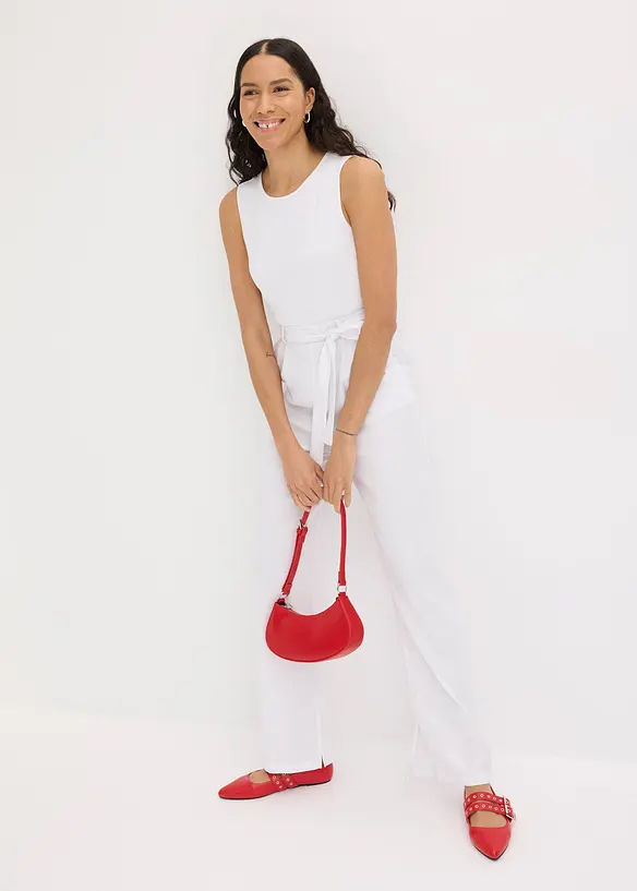 Jumpsuit i jersey av linnemix, bonprix