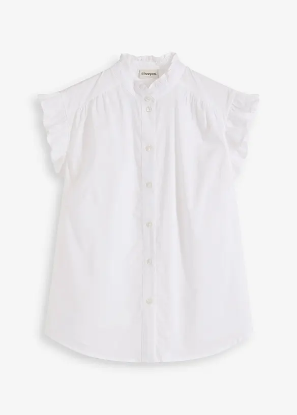 Tunn ärmlös blus, bonprix