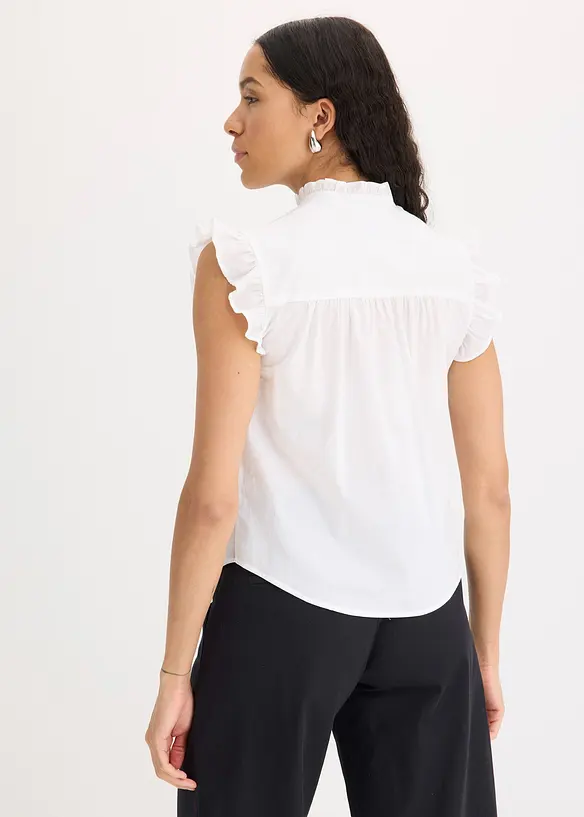 Tunn ärmlös blus, bonprix