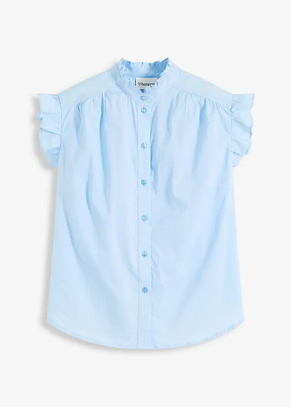 Tunn ärmlös blus, bonprix