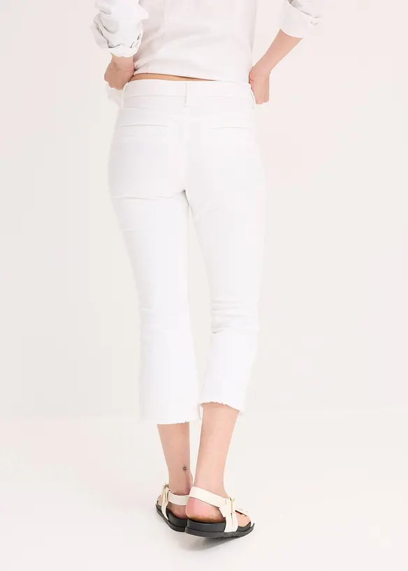 Capribyxa av bomull med stretch, bonprix