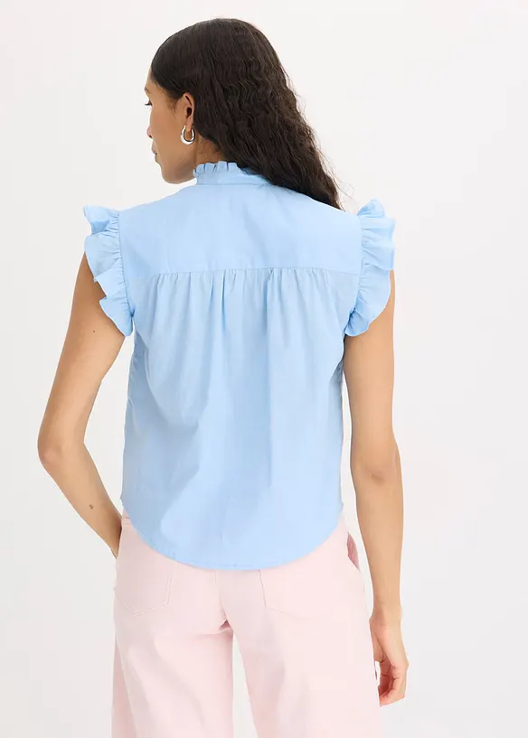 Tunn ärmlös blus, bonprix