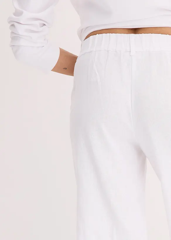 Vida bermudas i luftig linnemix, bonprix