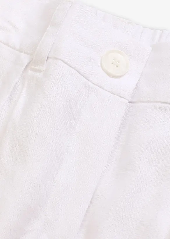 Vida bermudas i luftig linnemix, bonprix