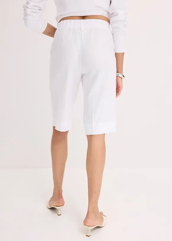 Vida bermudas i luftig linnemix, bonprix