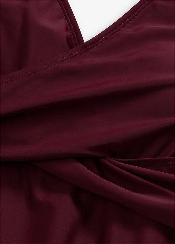 Lång tankini (2 delar) med V-ringning, bonprix