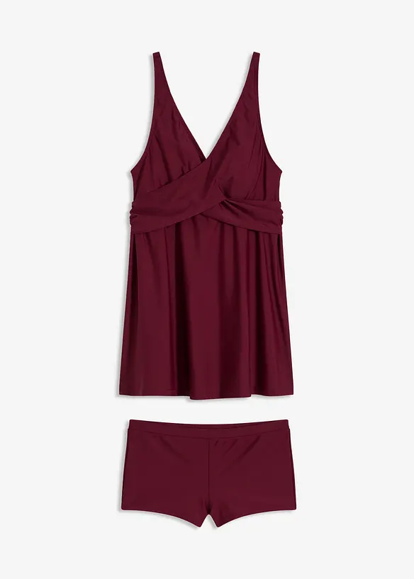 Lång tankini (2 delar) med V-ringning, bonprix