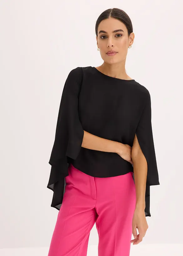 Tunika med cape, bonprix