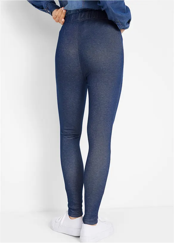 Mysiga termoleggings med jeanslook, bonprix