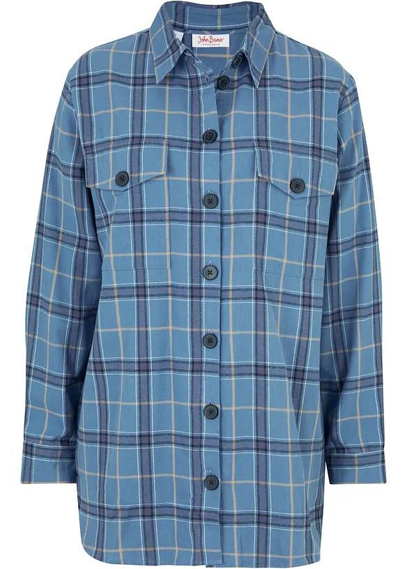 Flanellskjorta, extra värmande, bonprix