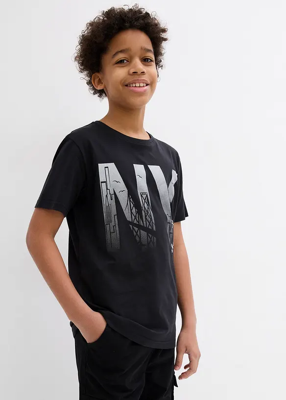 T-shirt i ren ekologisk bomull för barn, bonprix