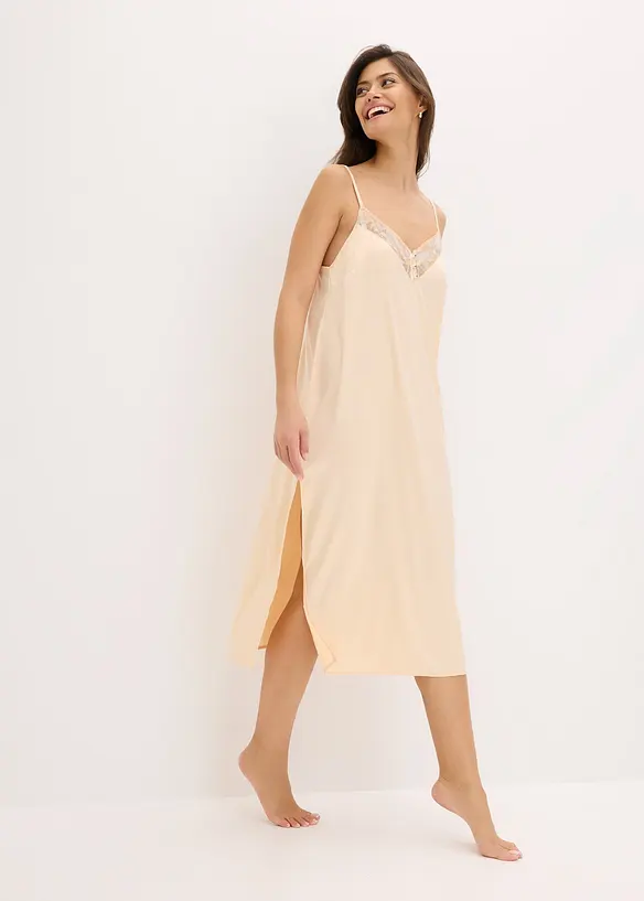 Negligé i satin, bonprix