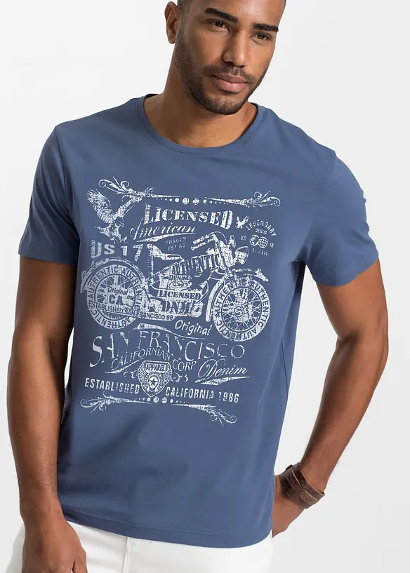T-shirt med tryck, bonprix