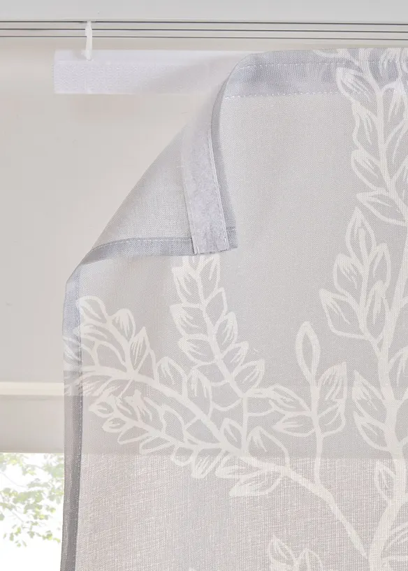 Panelgardin med blommönster (1-pack), bonprix