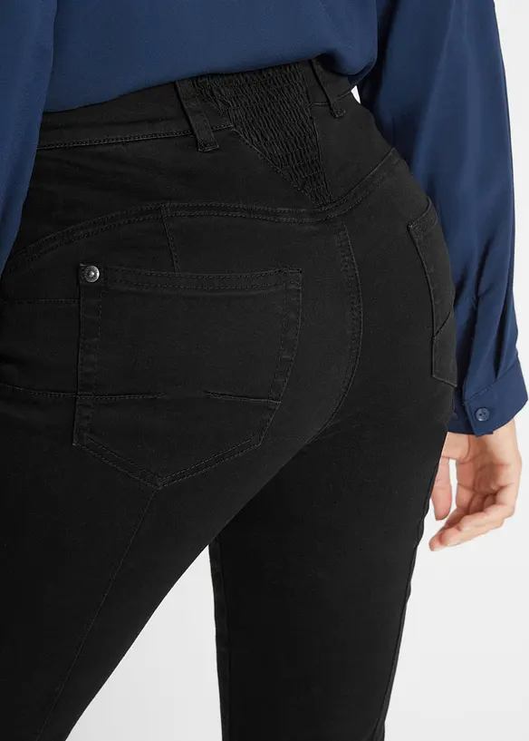 Slim Fit Jeans Mid Waist, med bekväm midja, bonprix