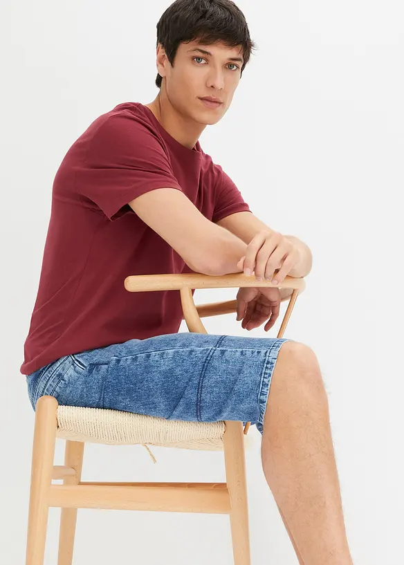 Long Stretch Jeans Bermudas, Regular Fit, bonprix