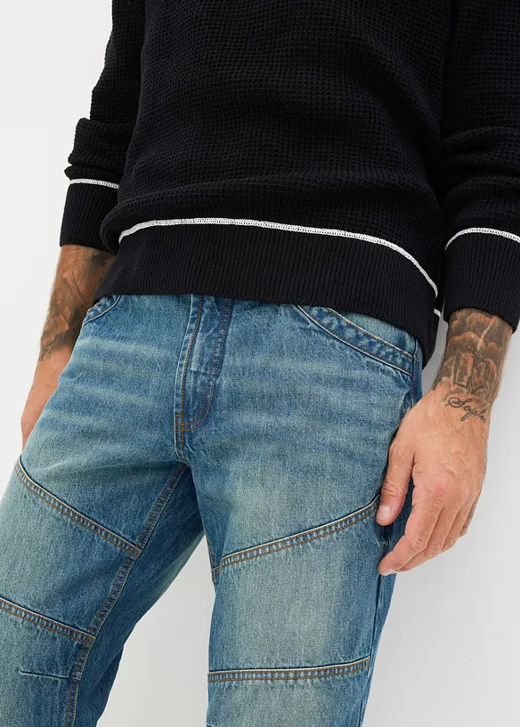 Regular Fit Jeans i tjock denim, Straight, bonprix