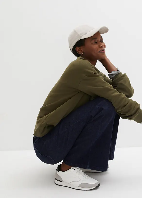 Vida jeans med komfortlinning och hög midja, bonprix