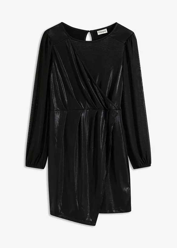 Draperad miniklänning, bonprix