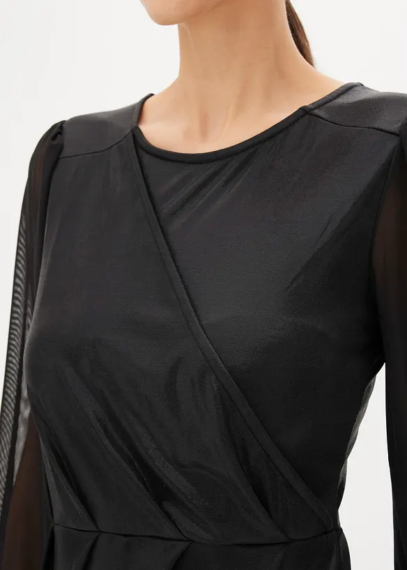 Draperad miniklänning, bonprix