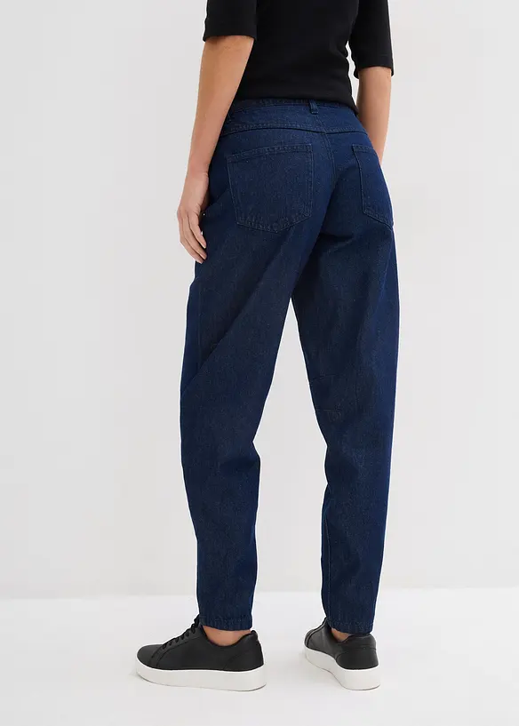 Barrel Jeans Mid Waist, ekologisk bomull, bonprix